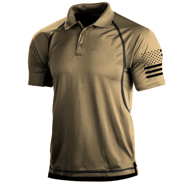 Jasper | Breathable tailored fit polo shirt with sporty sleeves
