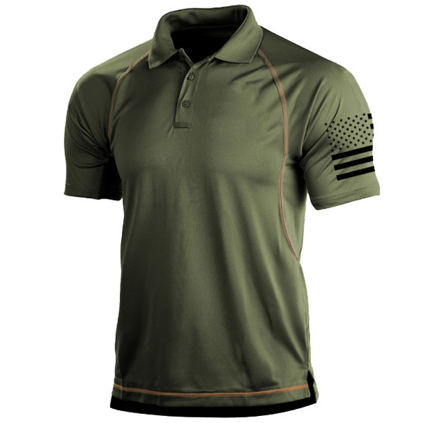 Jasper | Breathable tailored fit polo shirt with sporty sleeves