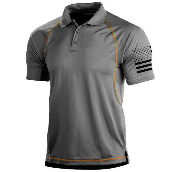 Jasper | Breathable tailored fit polo shirt with sporty sleeves
