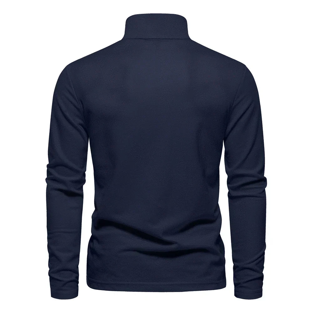 Frank | Cotton Blend Long Sleeve Polo Shirt