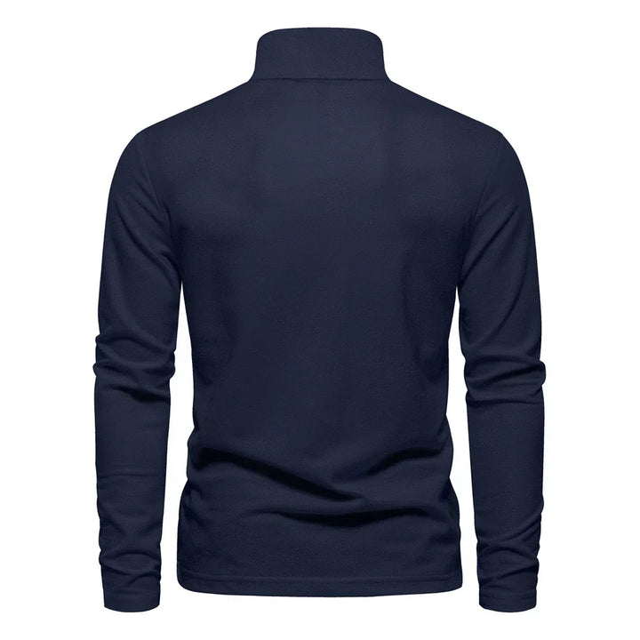 Frank | Cotton Blend Long Sleeve Polo Shirt