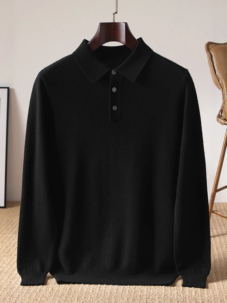 Paul™ | Cashmere Polo Knit Sweater