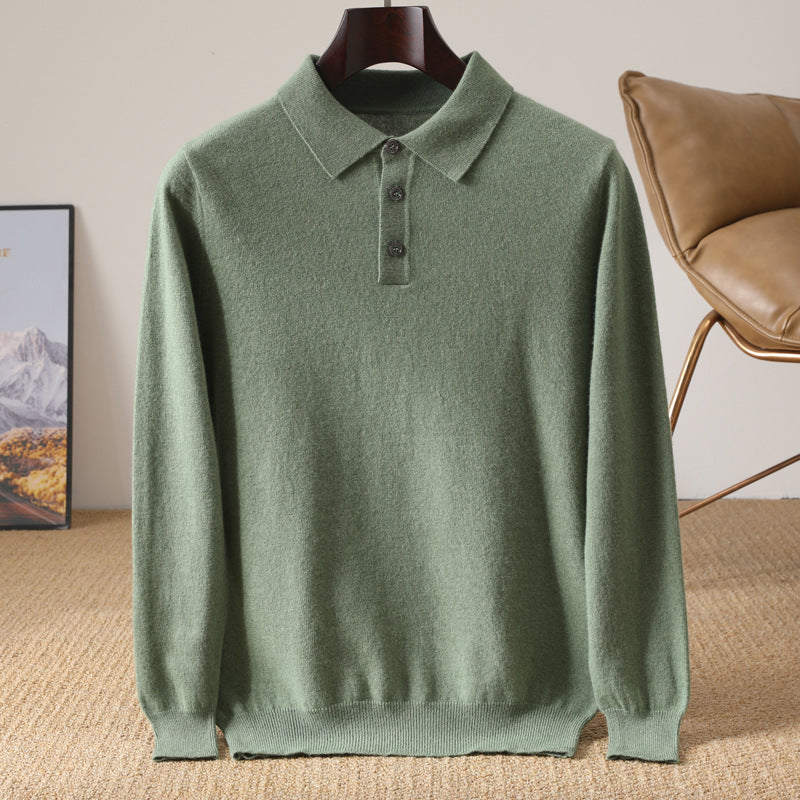 Paul™ | Cashmere Polo Knit Sweater