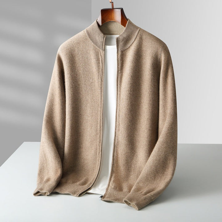 Seth™ | Zip Cashmere Stand Collar