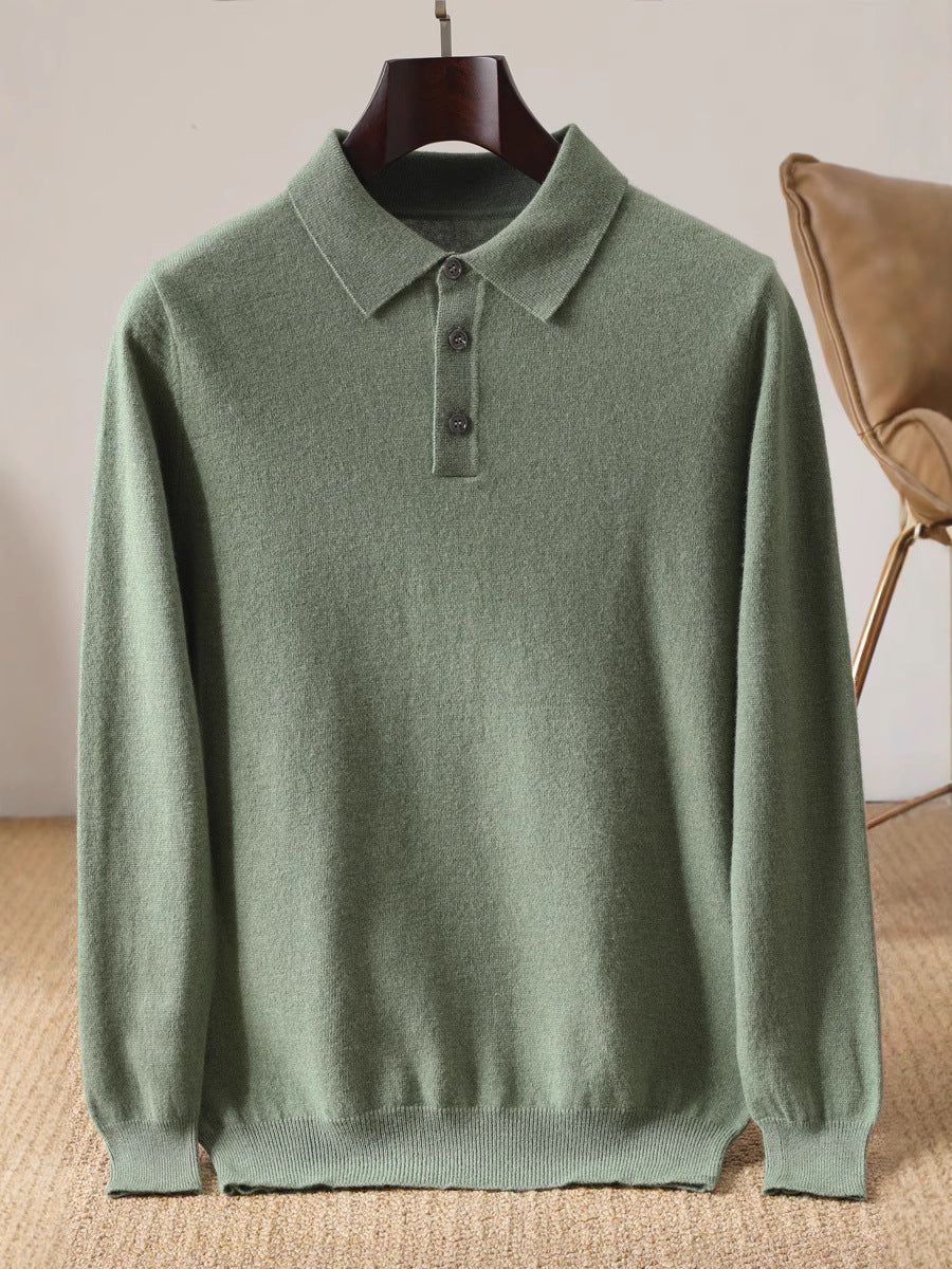 Paul™ | Cashmere Polo Knit Sweater