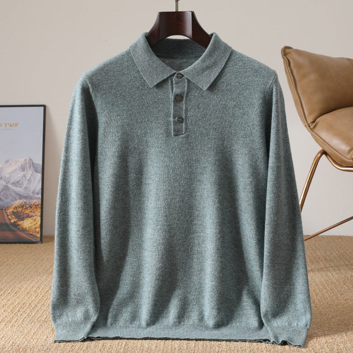 Paul™ | Cashmere Polo Knit Sweater