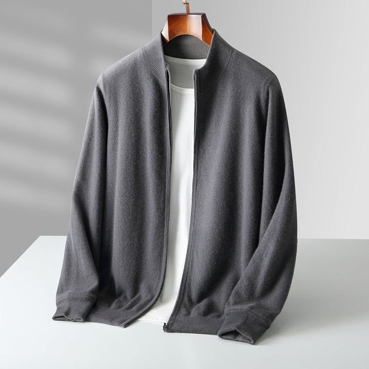 Seth™ | Zip Cashmere Stand Collar