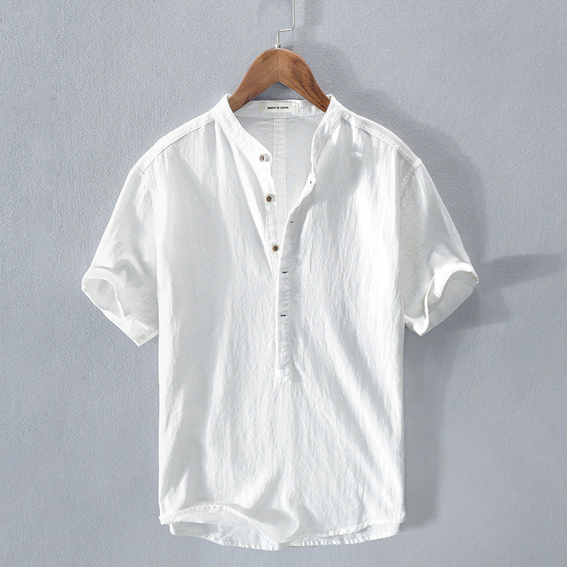 Ethan | Casual Comfort Short Sleeve Linen Shirt