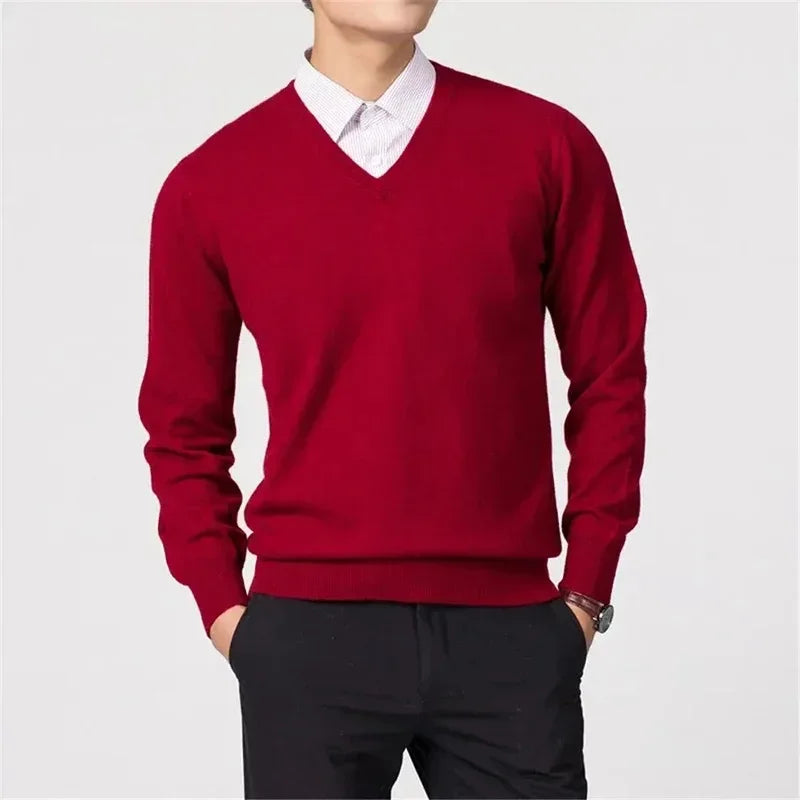 Finn™ | V-Neck Cashmere Jumper