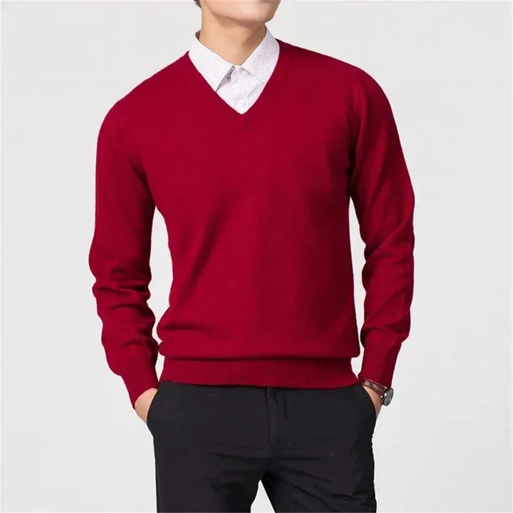 Finn™ | V-Neck Cashmere Jumper