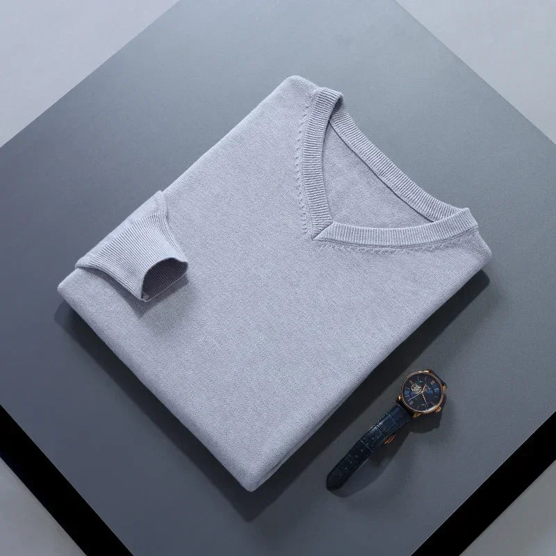 Finn™ | V-Neck Cashmere Jumper
