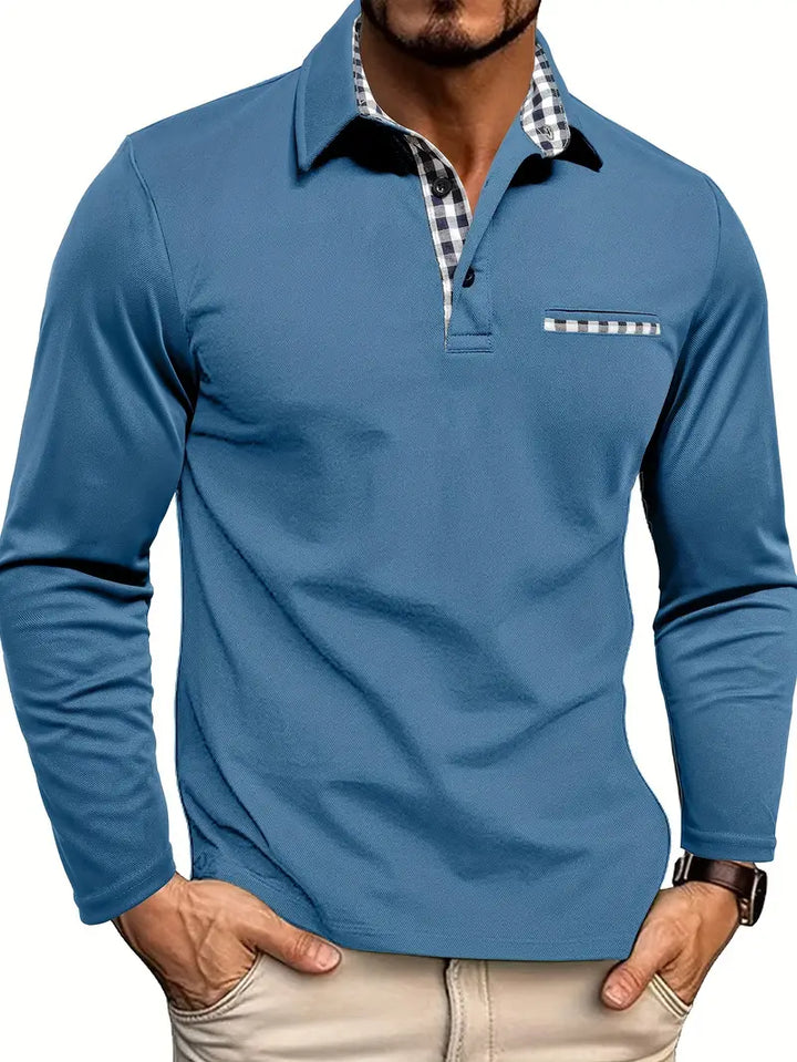 Charel | Long Sleeve Polo Shirt for Men – Stylish and Versatile