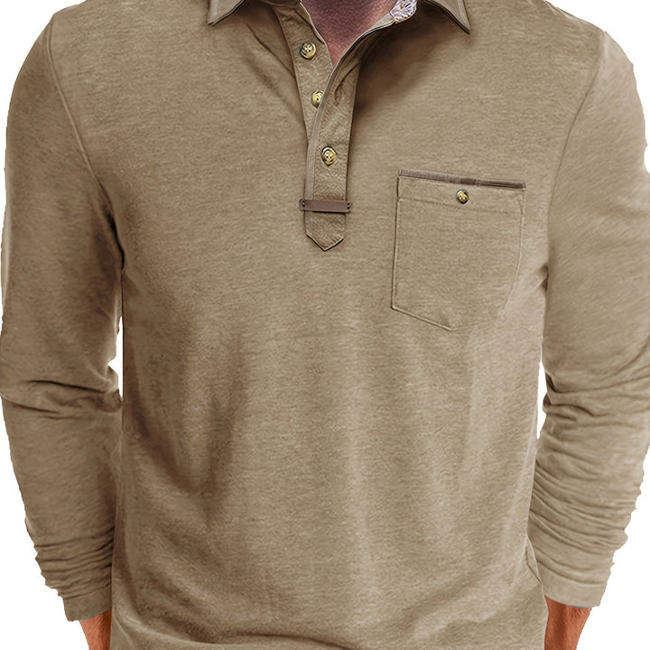 Blake™ | Color-Block Long Sleeve Polo