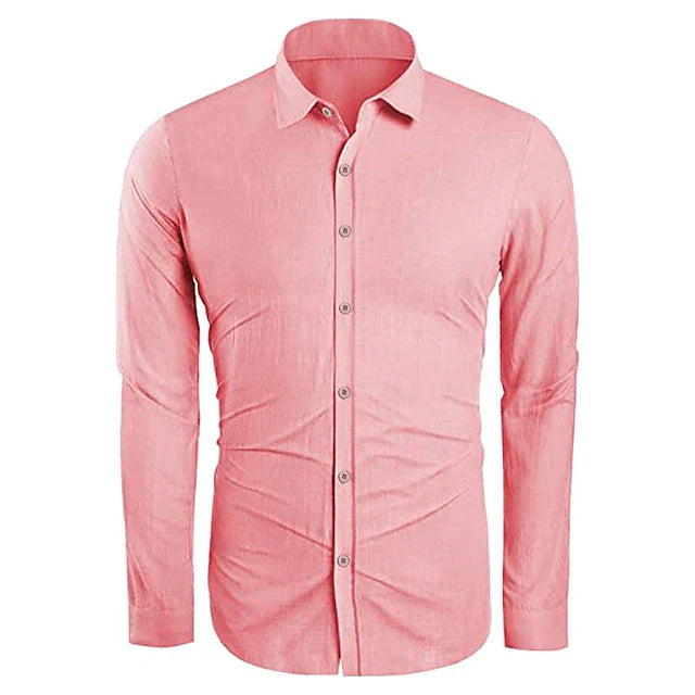 Jaxon | Men's Linen Shirt – Lightweight Cotton Blend, Casual Comfort
